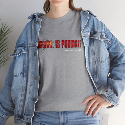 The Mission is Possible Motivational Unisex Graphic T-Shirt