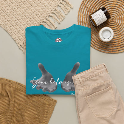 "Your Help Is Here" Women's Crewneck Graphic T-Shirt