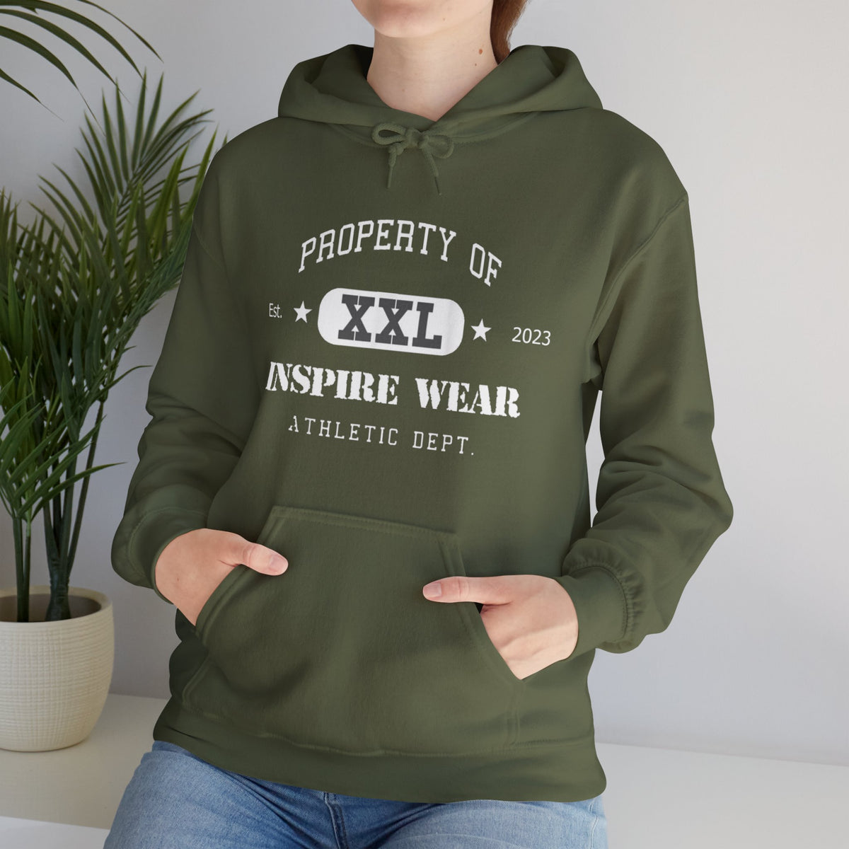 Inspire Wear Athletic Unisex Heavy Blend™ Hooded Sweatshirt