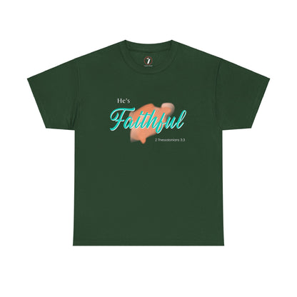 He's Faithful Unisex Heavy Cotton Tee