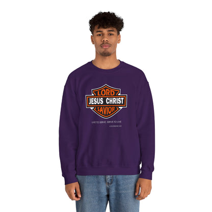 "Jesus Christ Lord and Savior" Motivational Crewneck Sweatshirt