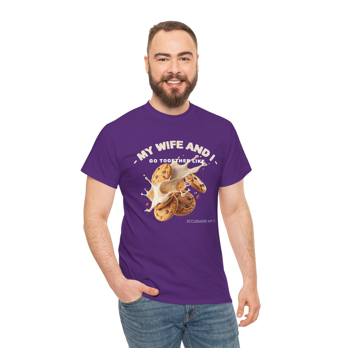 My Wife and I Go Together Like Cookies & Milk Men's Graphic Tee