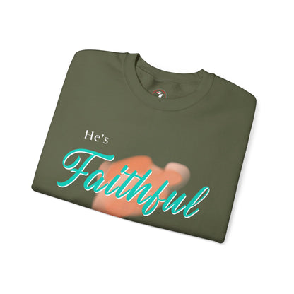 He's Faithful Unisex Heavy Blend™ Crewneck Sweatshirt