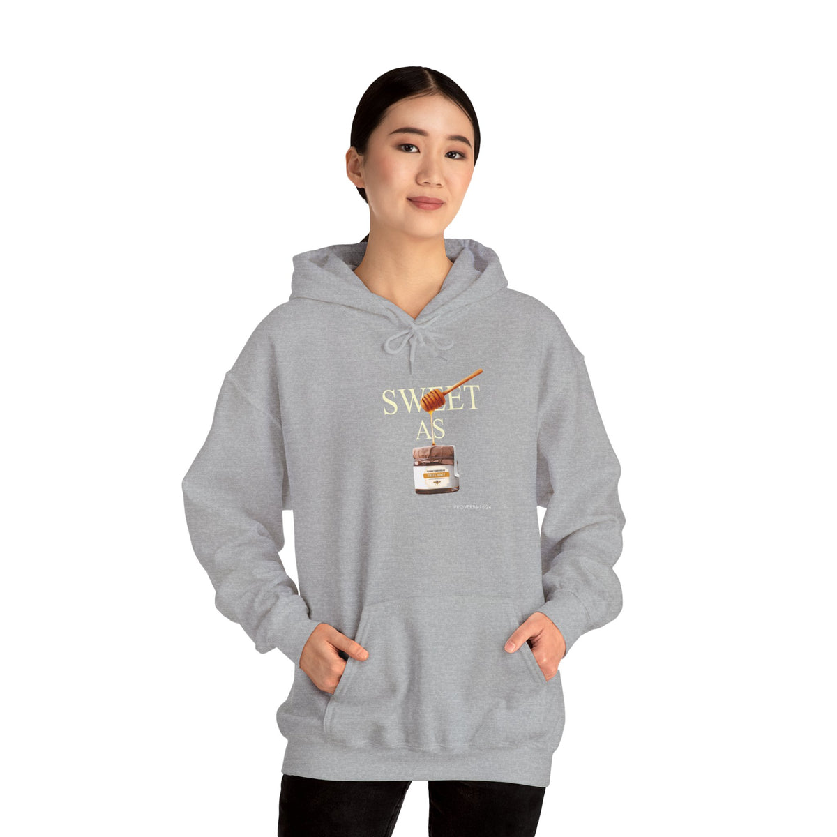"Pleasant Words" Women's Inspirational Pullover Hoodie