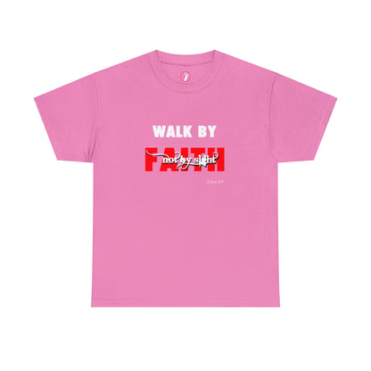 Walk by Faith Unisex Heavy Cotton Tee