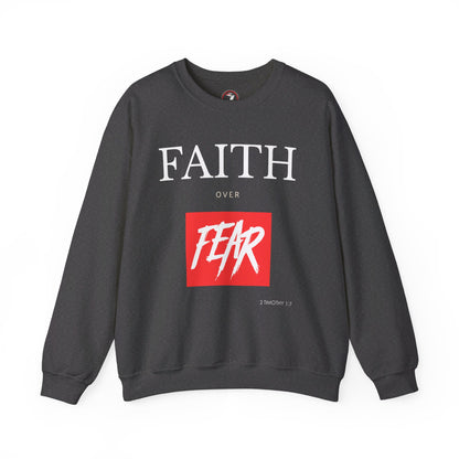 Faith over Fear Men's Unisex Heavy Blend™ Crewneck Sweatshirt