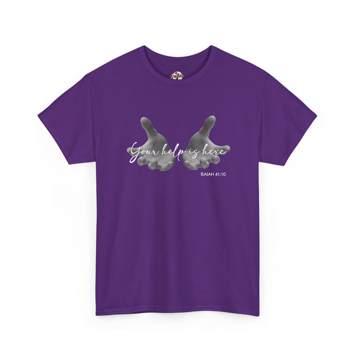 "Your Help Is Here" Women's Crewneck Graphic T-Shirt