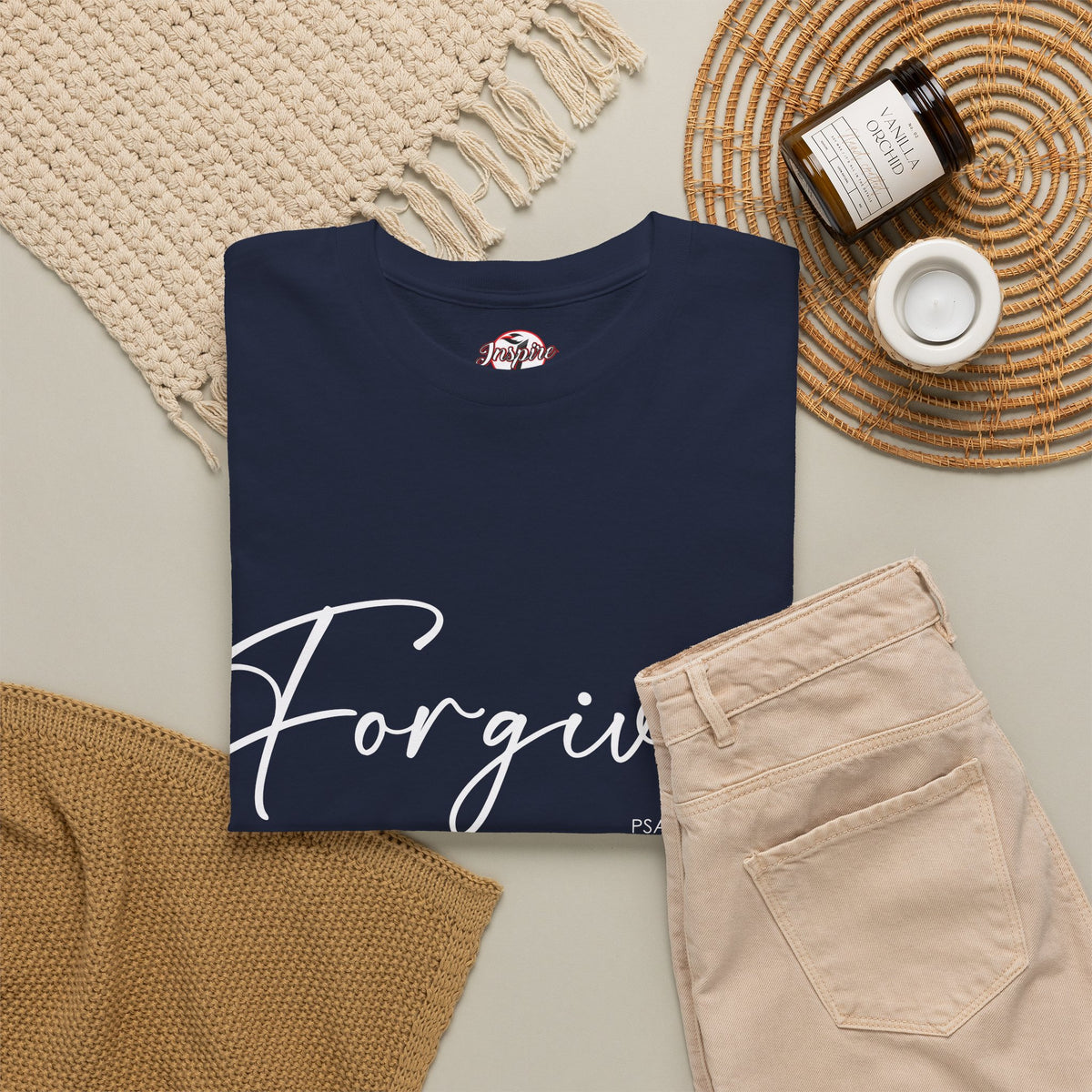 "Forgiven" Womens Christian Faith T-Shirt