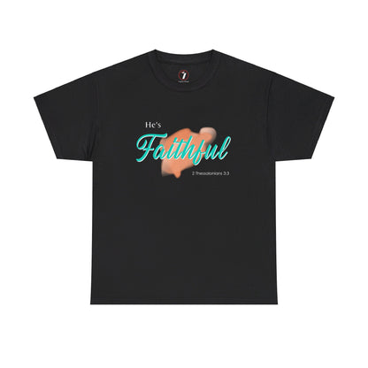 He's Faithful Unisex Heavy Cotton Tee