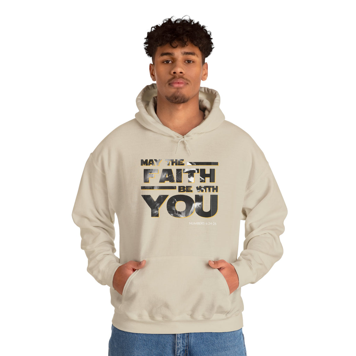 "May the Faith Be With You" Inspirational Pullover Hoodie