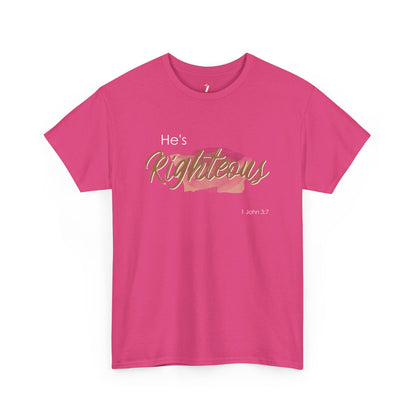 He's Righteous Unisex Heavy Cotton Tee