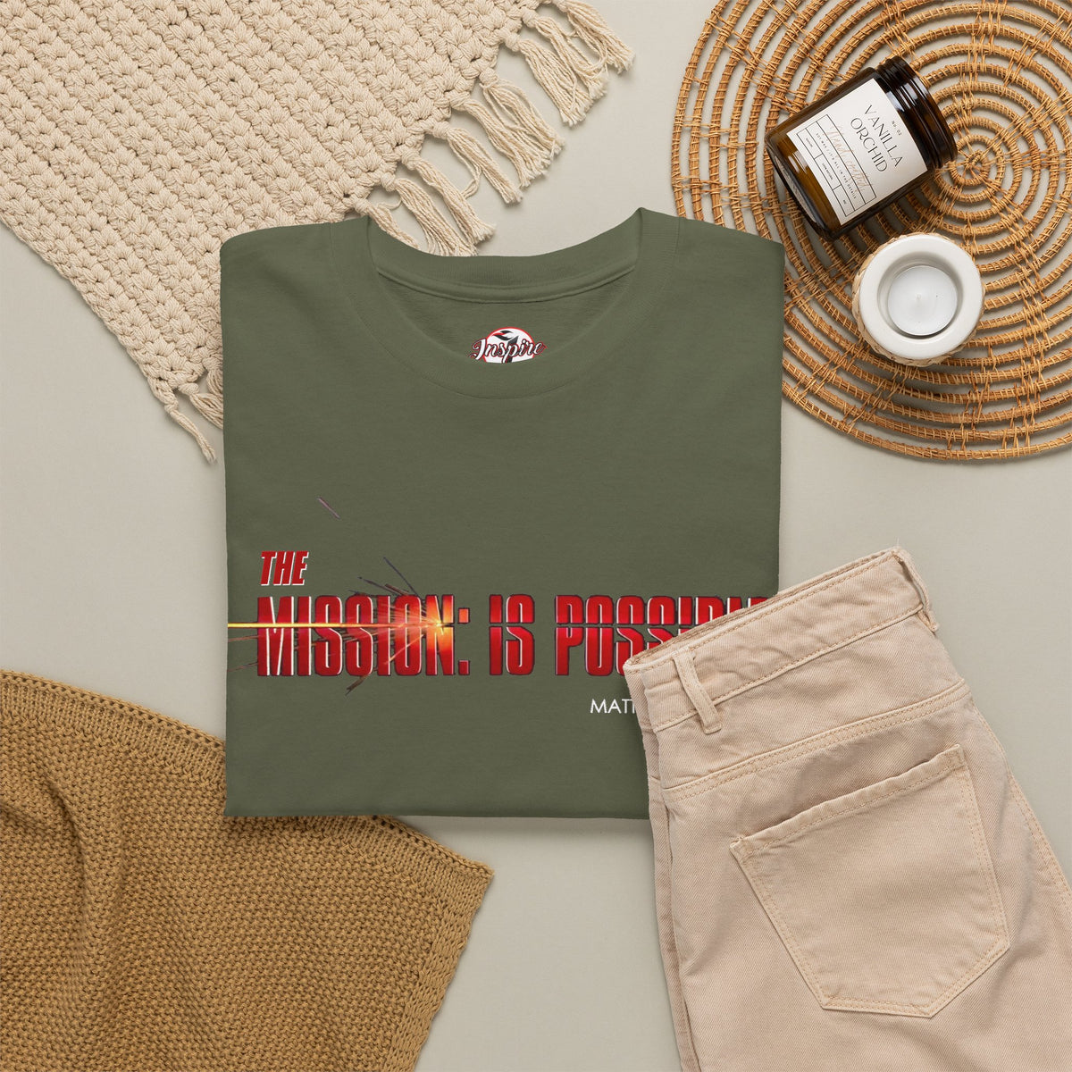 The Mission is Possible Motivational Unisex Graphic T-Shirt