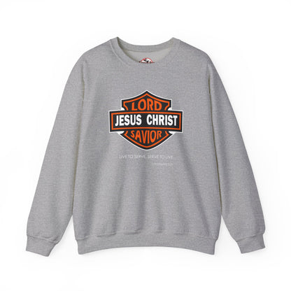 "Jesus Christ Lord and Savior" Motivational Crewneck Sweatshirt