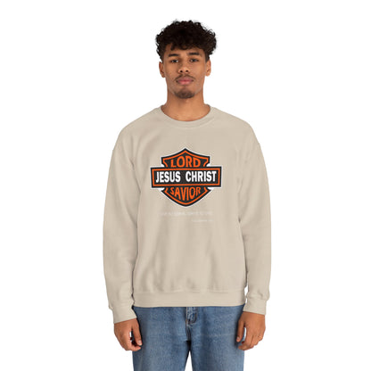 "Jesus Christ Lord and Savior" Motivational Crewneck Sweatshirt