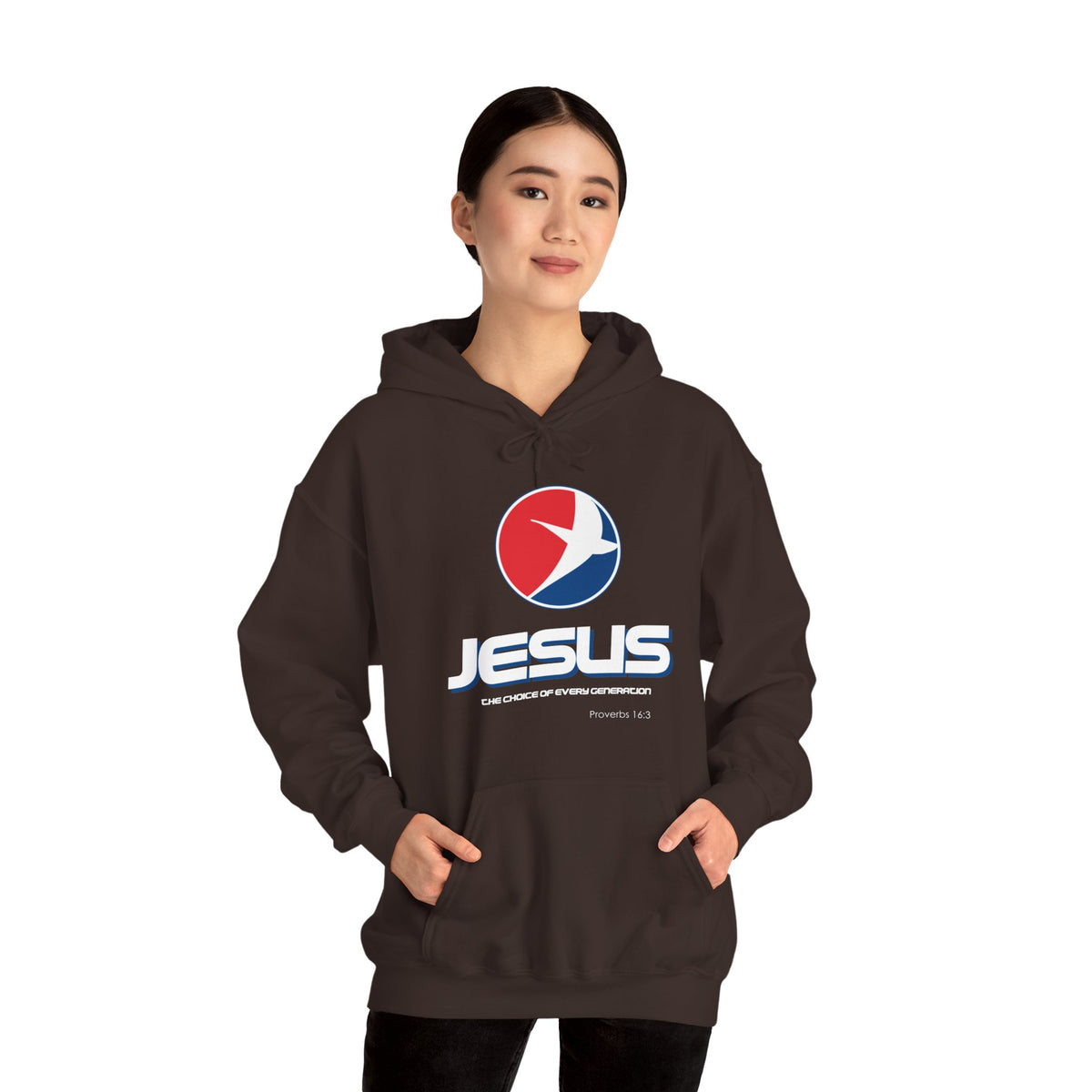 Jesus The Choice Logo Hoodie — Unisex Faith Pullover Hoodie