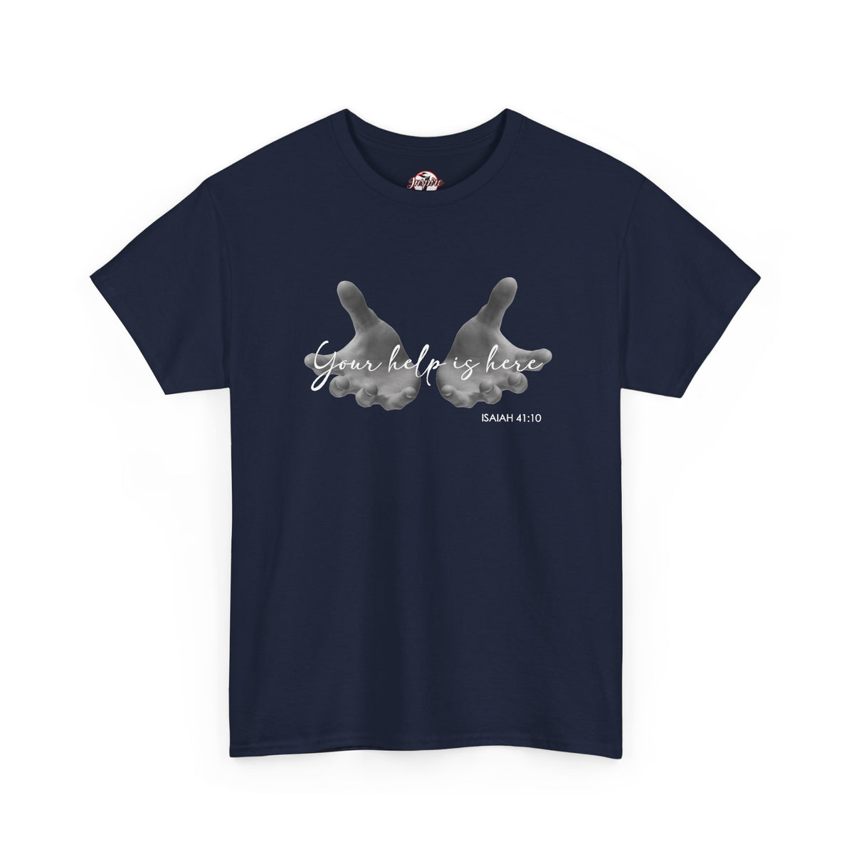 "Your Help Is Here" Women's Crewneck Graphic T-Shirt