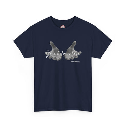 "Your Help Is Here" Women's Crewneck Graphic T-Shirt