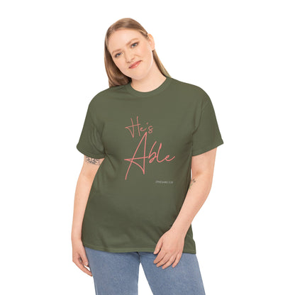 "He's Able" Women's Inspirational T-Shirt