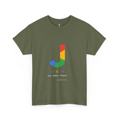 Ask. Believe. Receive. Unisex Heavy Cotton Tee