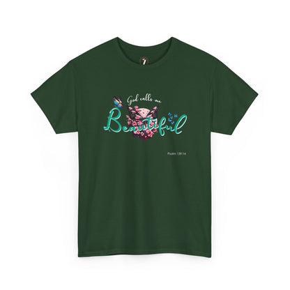 God Calls Me Beautiful Unisex Heavy Cotton Tee