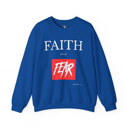 Faith over Fear Men's Unisex Heavy Blend™ Crewneck Sweatshirt