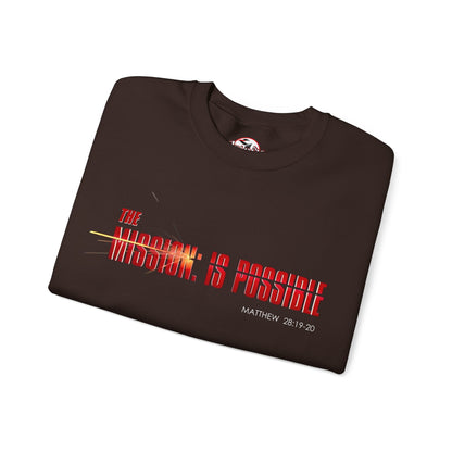 "The Mission is Possible" Motivational Crewneck Sweatshirt