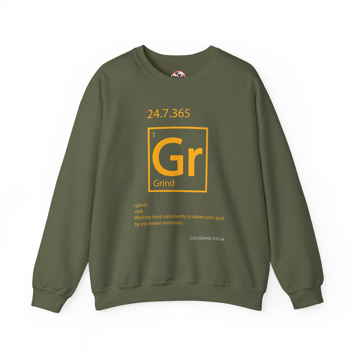 Grind 24/7/365 Motivational Element Crewneck Sweatshirt