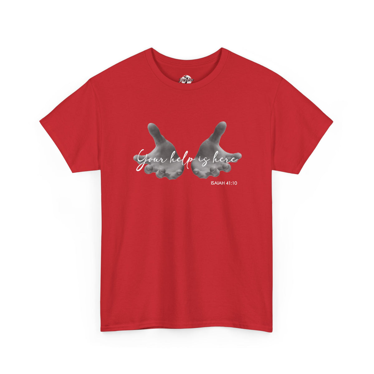 "Your Help Is Here" Women's Crewneck Graphic T-Shirt