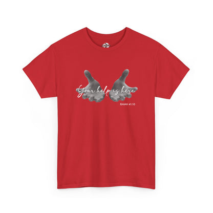 "Your Help Is Here" Women's Crewneck Graphic T-Shirt
