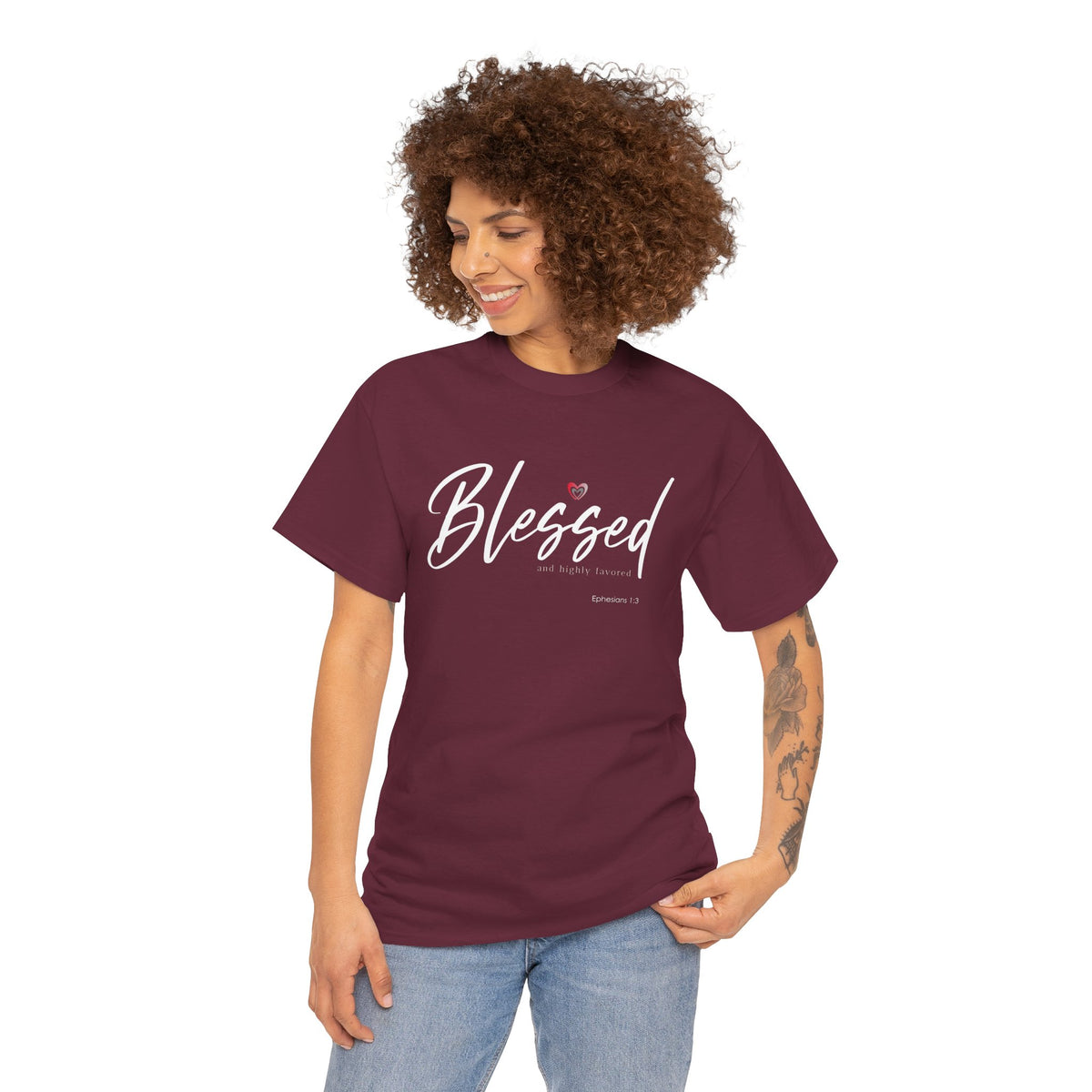 "Blessed" Women's Inspirational Graphic T‑Shirt