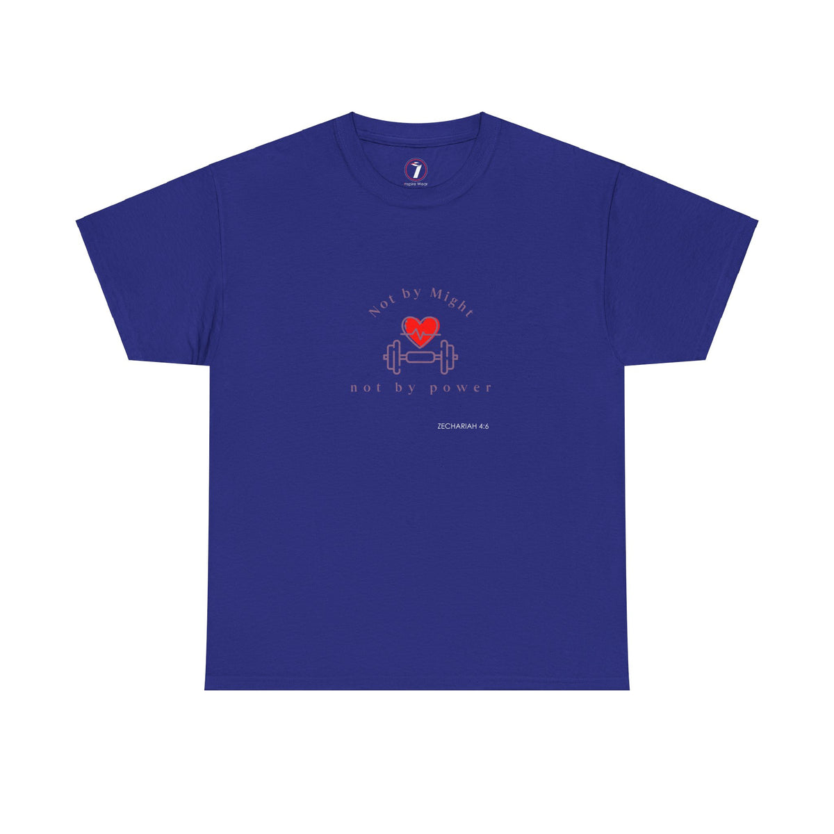 Not by Might Unisex Heavy Cotton Tee