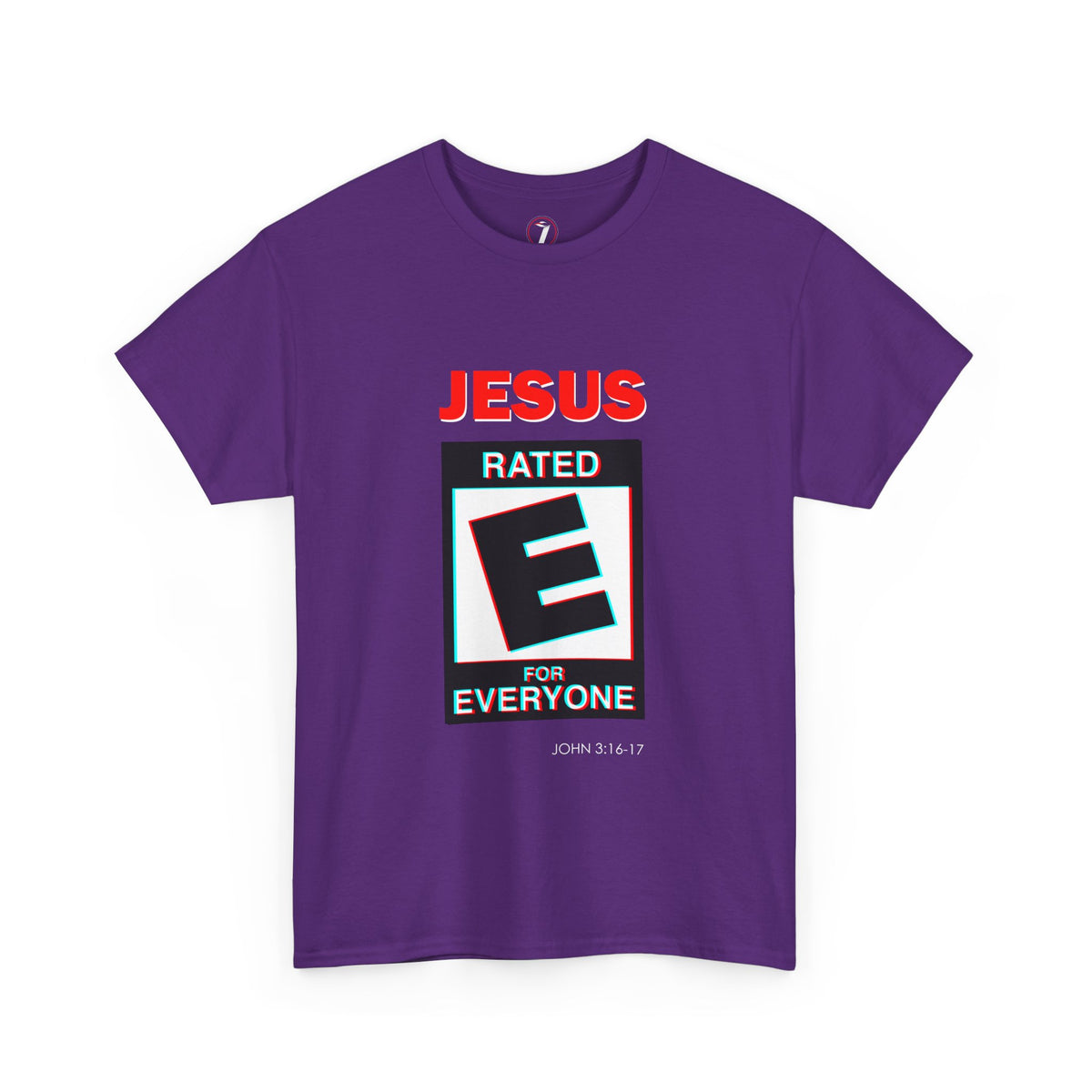 Jesus Rated E Unisex Heavy Cotton Tee Christian T-Shirt