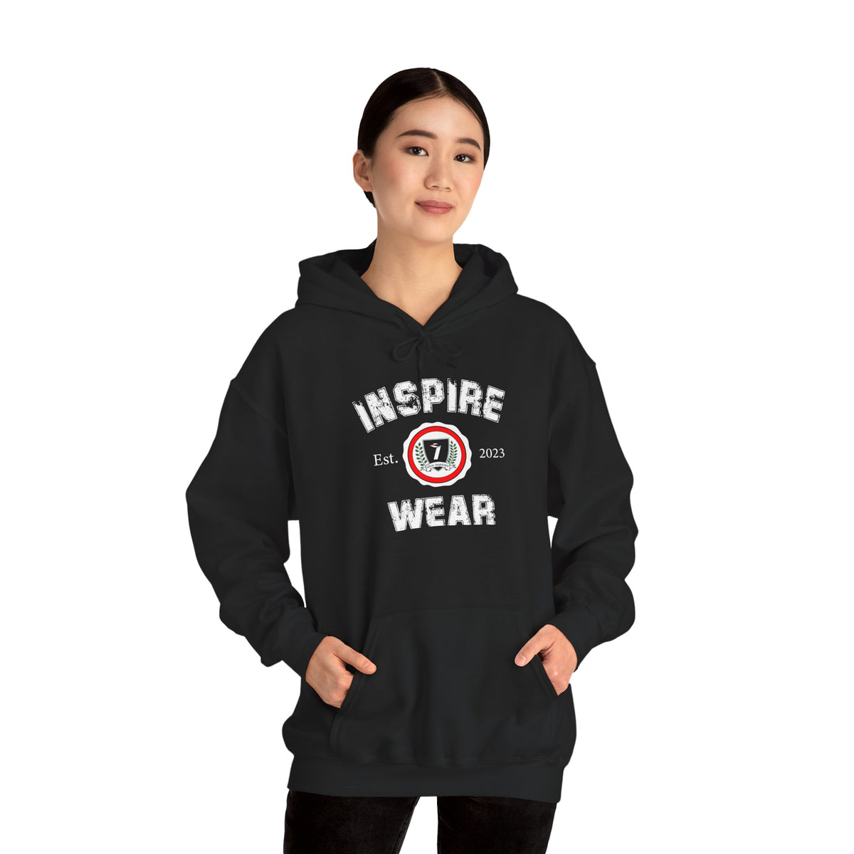 Inspire Wear Athletic Logo Hooded Sweatshirt