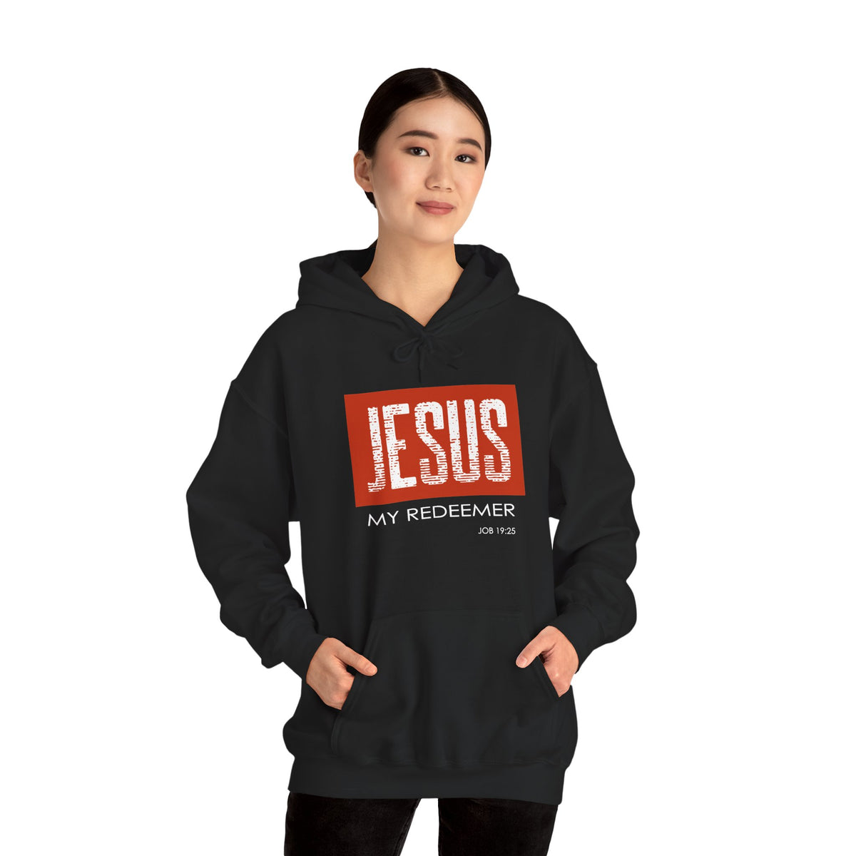 "Jesus My Redeemer" Inspirational Pullover Hoodie