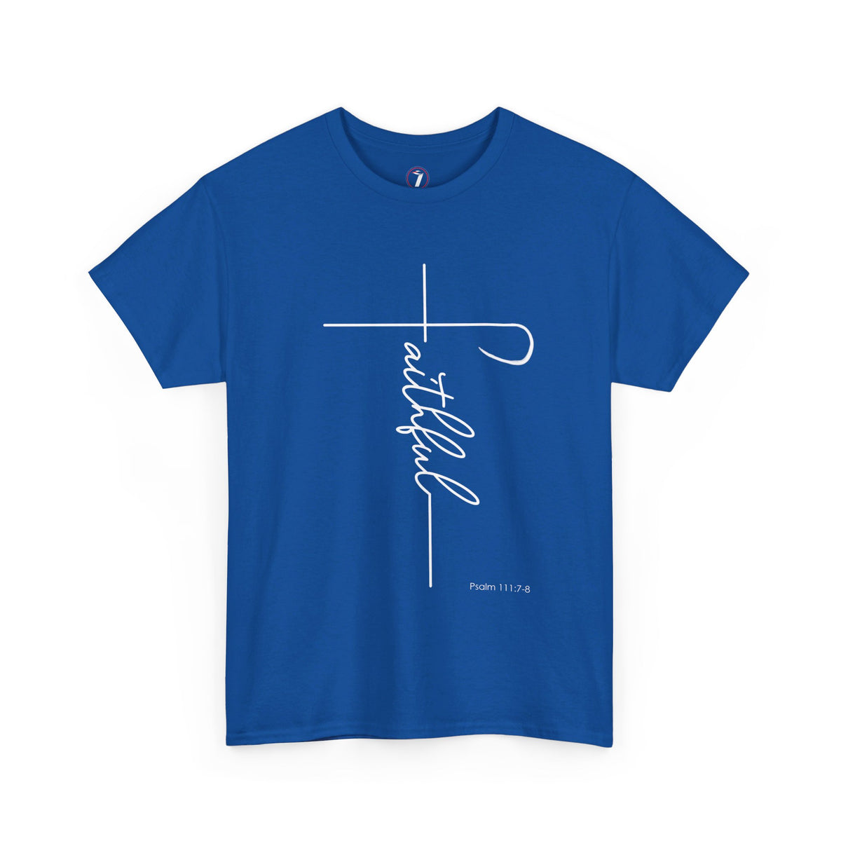Faithful Fancy Script Unisex Heavy Cotton Tee