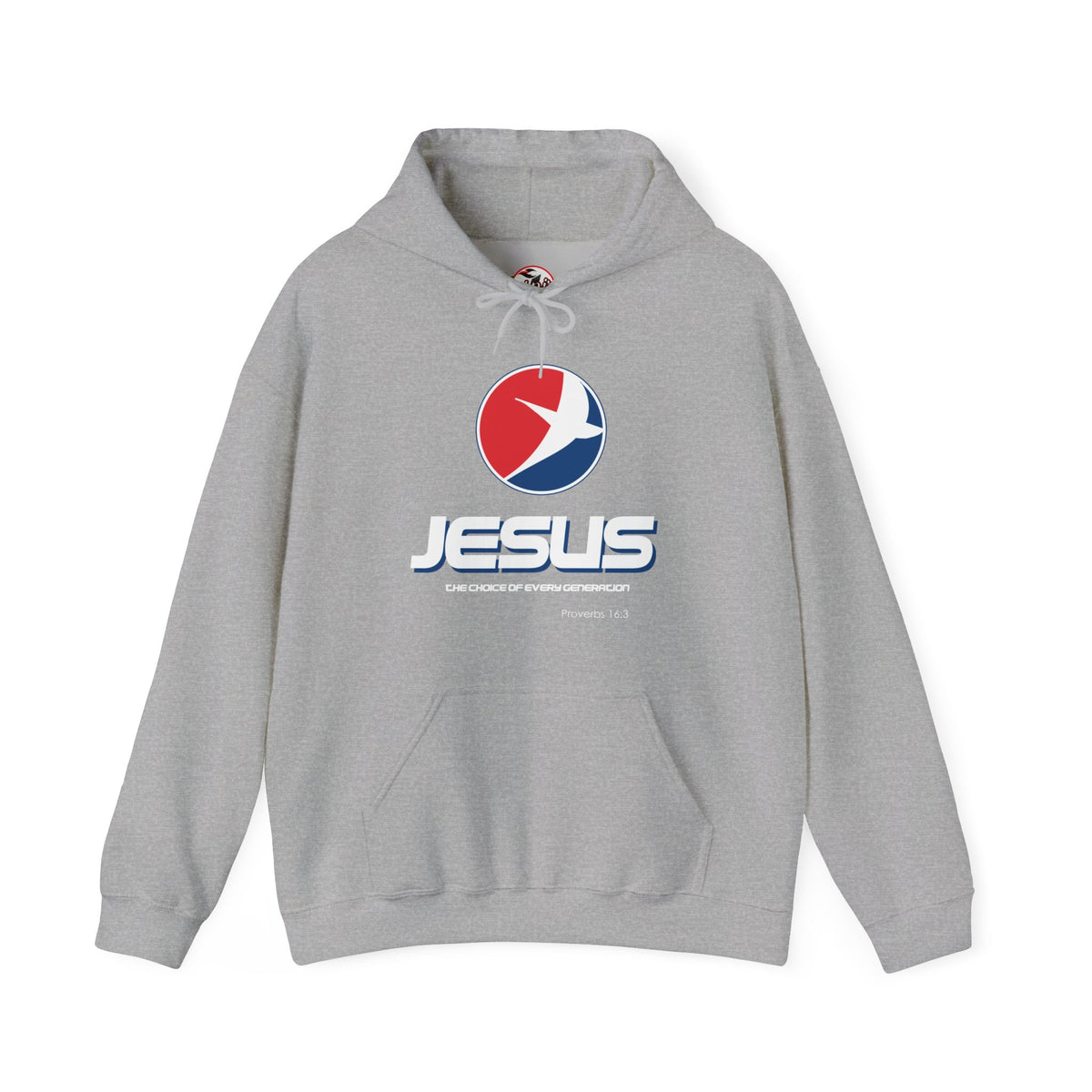 Jesus The Choice Logo Hoodie — Unisex Faith Pullover Hoodie