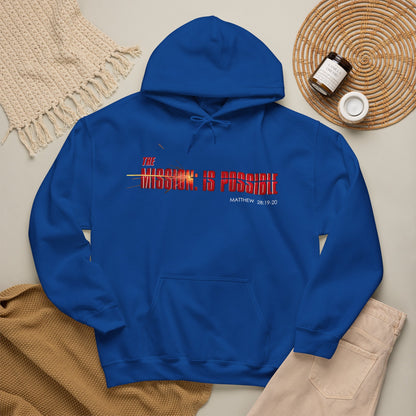"The Mission is Possible" Motivational Pullover Hoodie