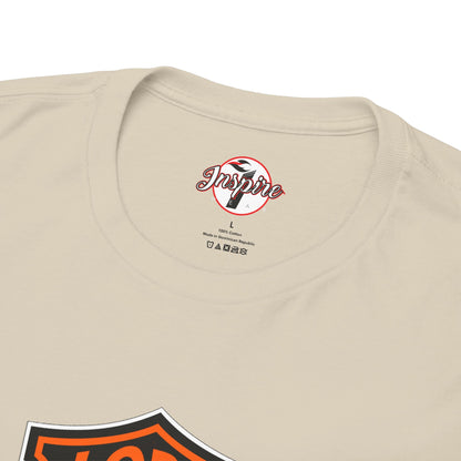"Jesus Christ Lord and Savior" Motivational Crewneck Graphic T‑Shirt