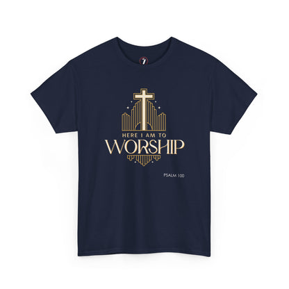 Here I am to Worship Unisex Heavy Cotton Tee