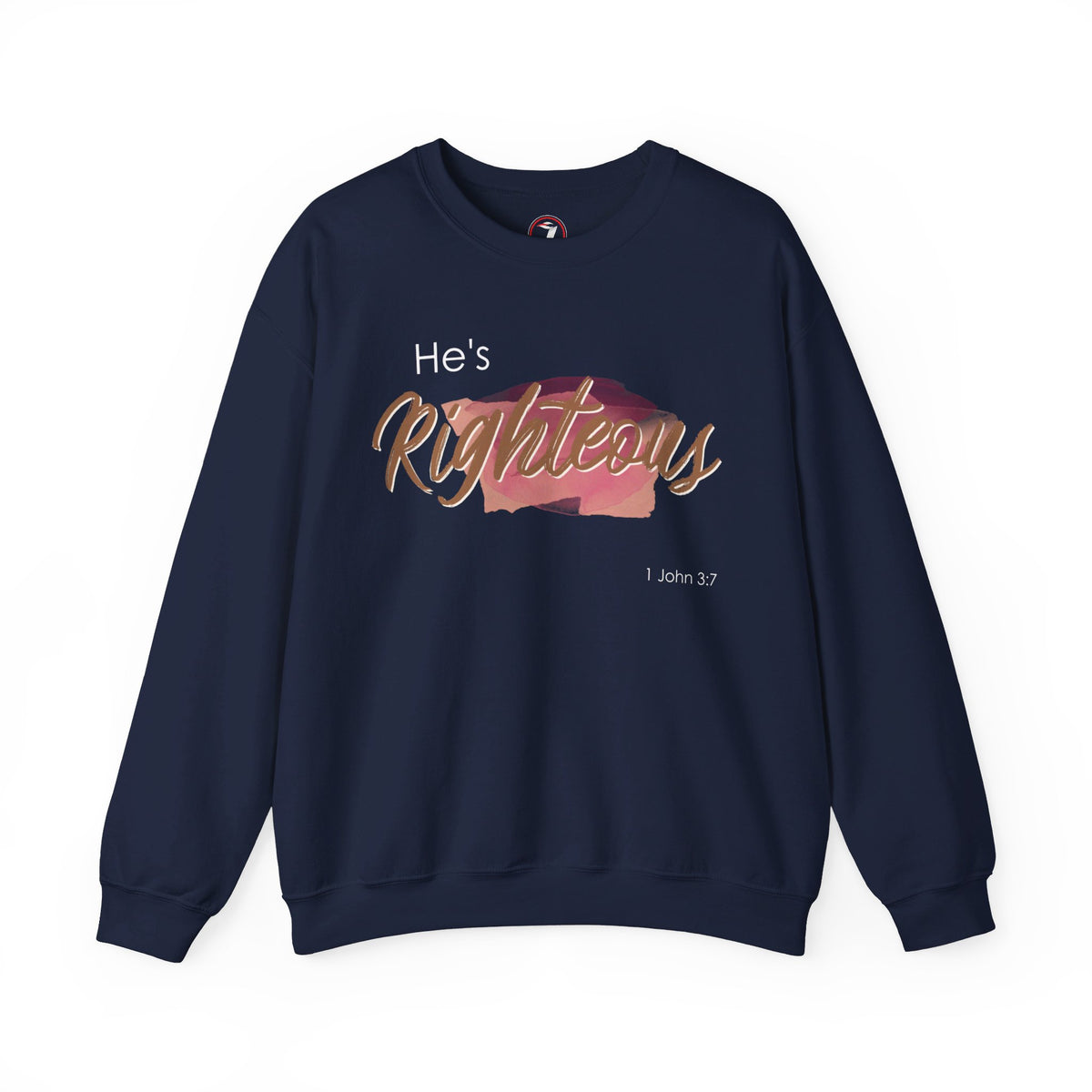 He's Righteous Unisex Heavy Blend™ Crewneck Sweatshirt