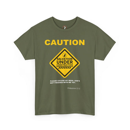 Salvation Under Construction Unisex Heavy Cotton Tee