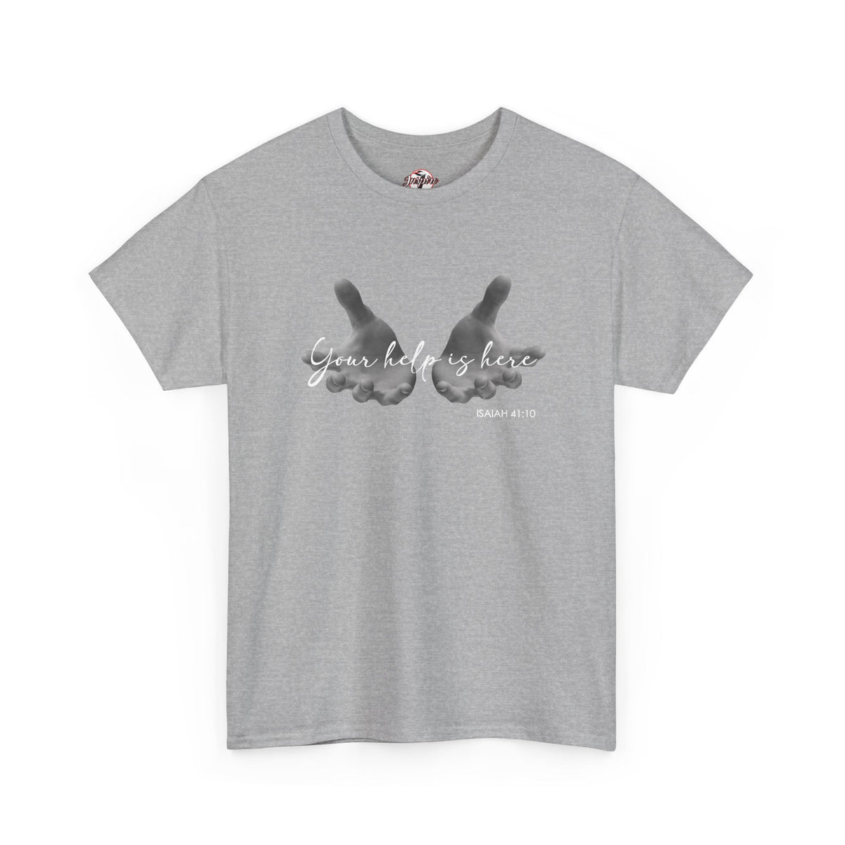 "Your Help Is Here" Women's Crewneck Graphic T-Shirt