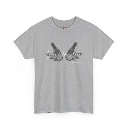 "Your Help Is Here" Women's Crewneck Graphic T-Shirt