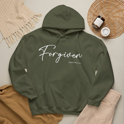 "Forgiven" Inspirational Pullover Hoodie