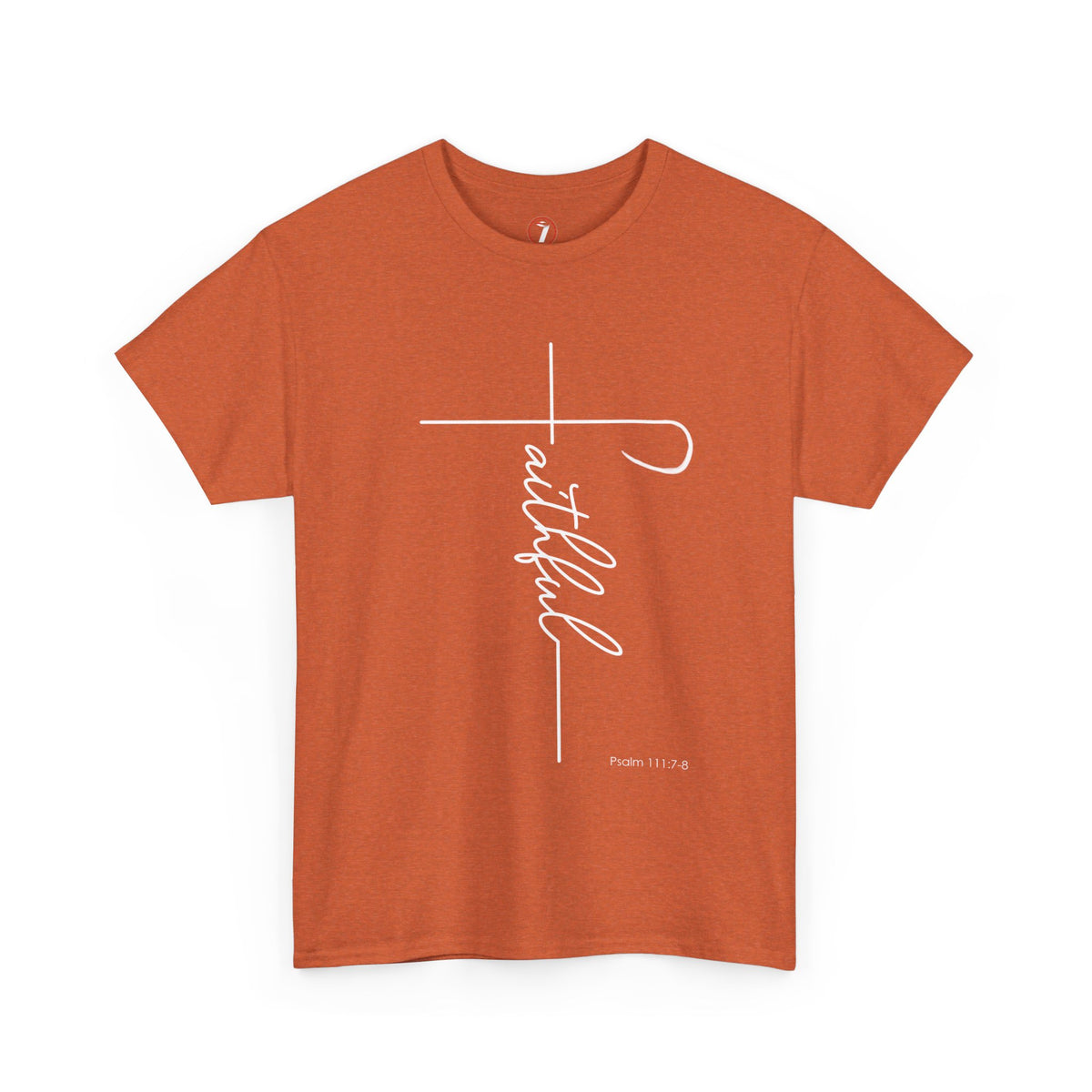 Faithful Fancy Script Unisex Heavy Cotton Tee