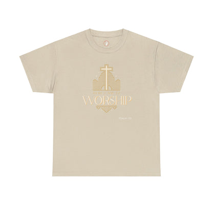 Here I am to Worship Unisex Heavy Cotton Tee