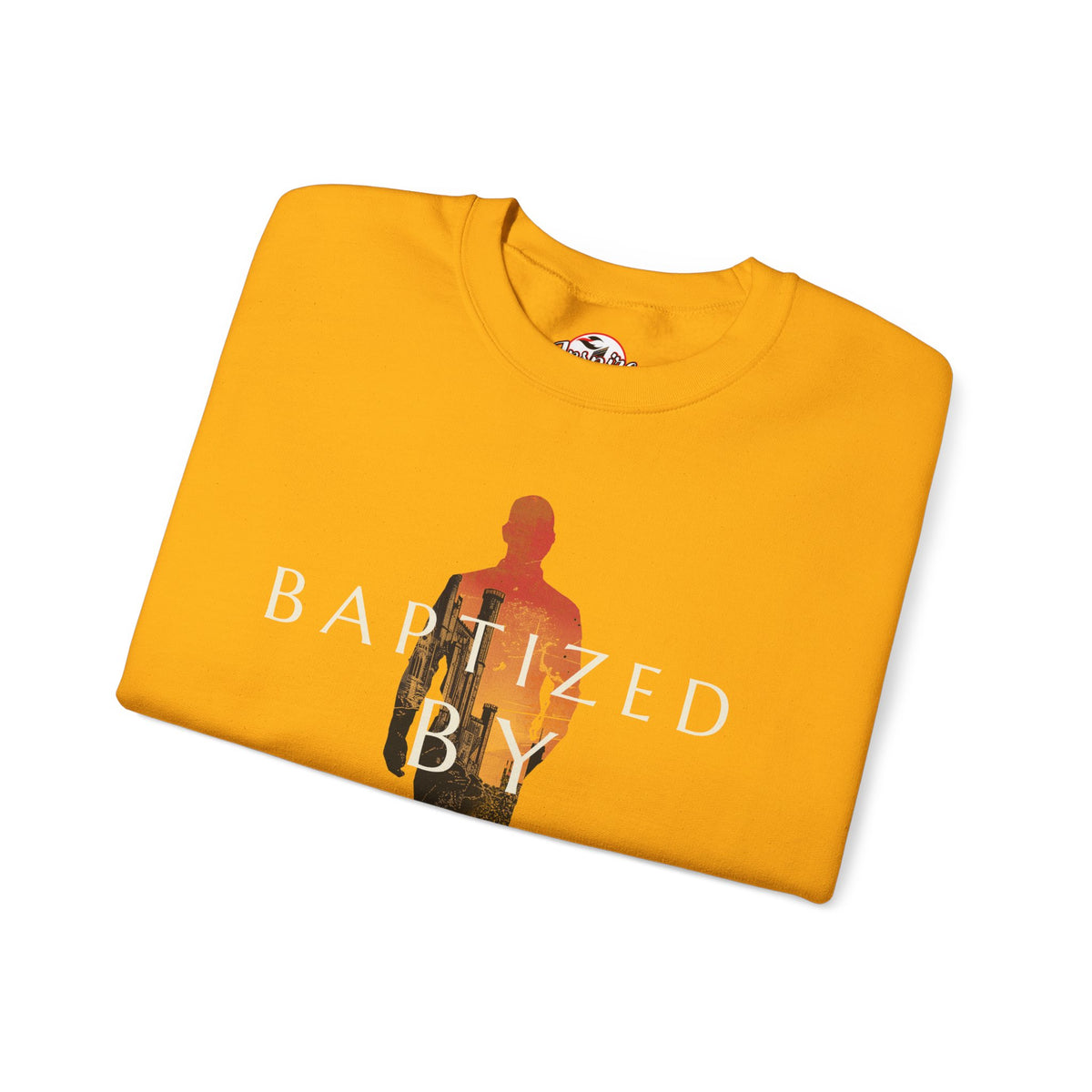 Baptized by Fire Inspirational Crewneck Sweatshirt