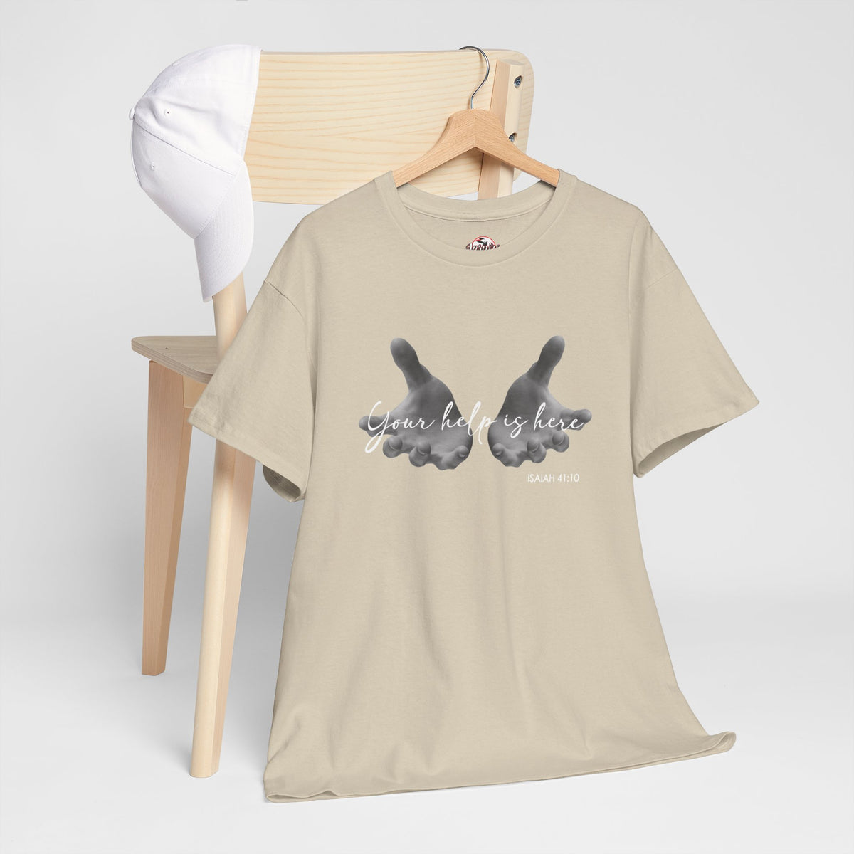 "Your Help Is Here" Women's Crewneck Graphic T-Shirt