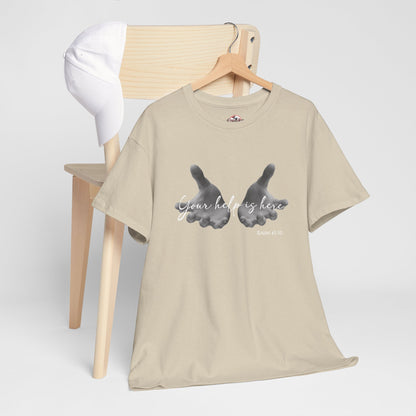 "Your Help Is Here" Women's Crewneck Graphic T-Shirt
