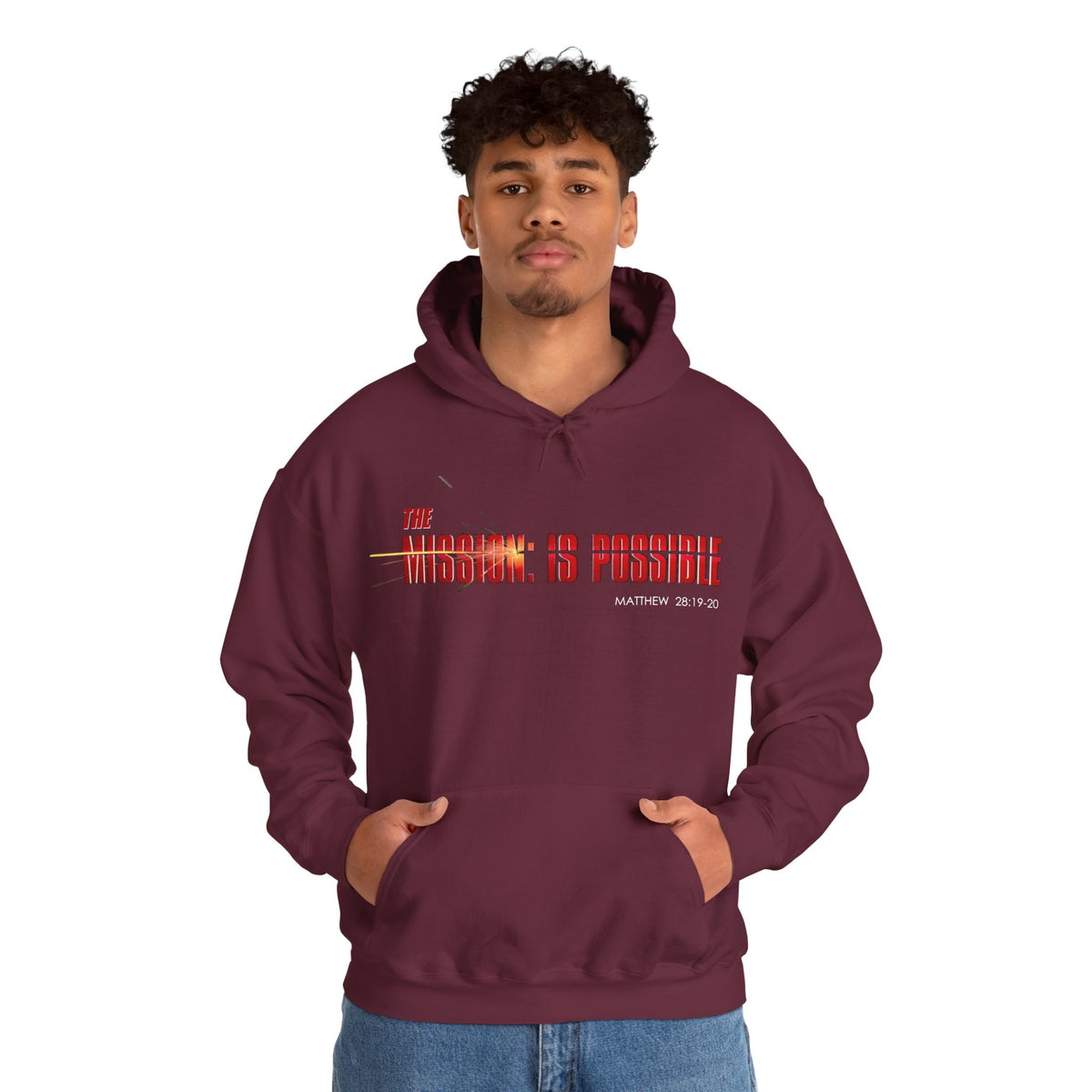 "The Mission is Possible" Motivational Pullover Hoodie